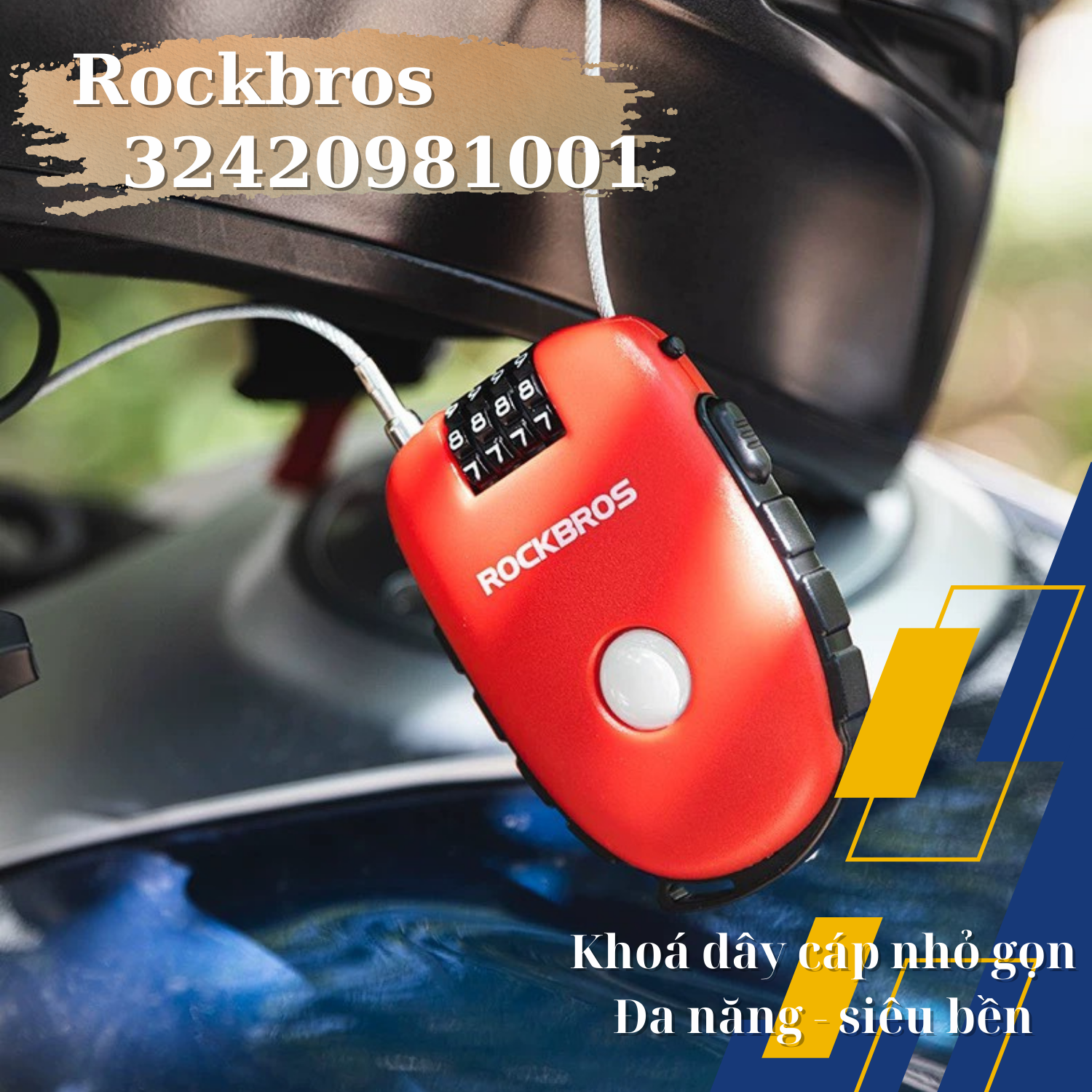 Khoá số chống trộm đa năng Rockbros 32420981001