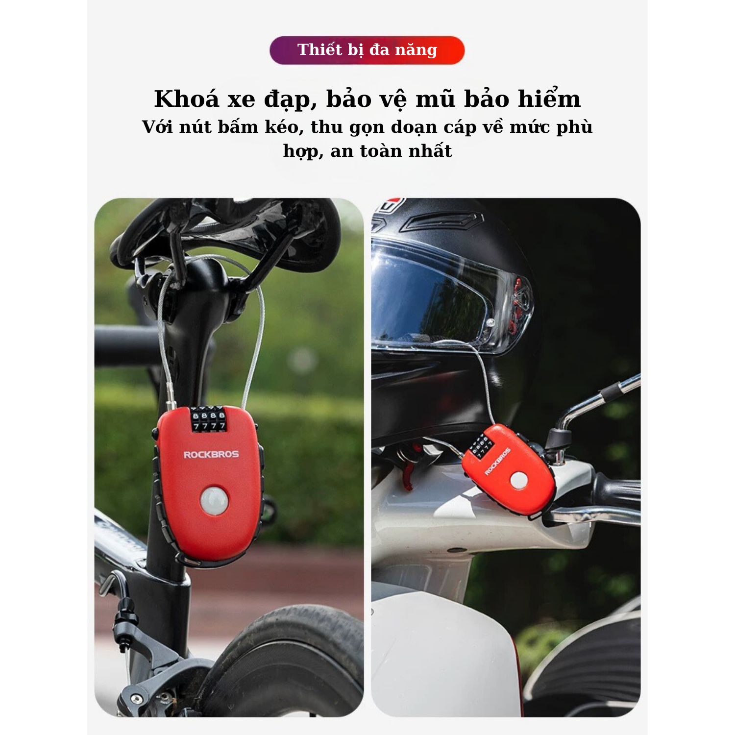 Khoá số chống trộm đa năng Rockbros 32420981001