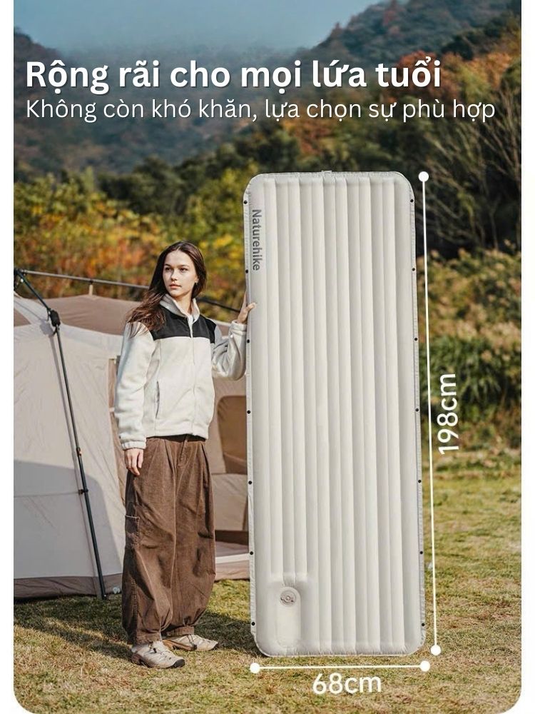 Đệm hơi du lịch cắm trại Naturehike Libamboo CNK2450WS034