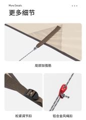 Tăng dã ngoại – tăng che nắng phía sau xe hơi Naturehike NH21TM001