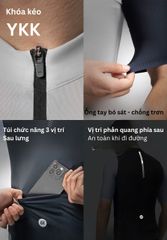 Áo ngắn tay đạp xe nam nữ Rockbros YDDX002/YDDX001