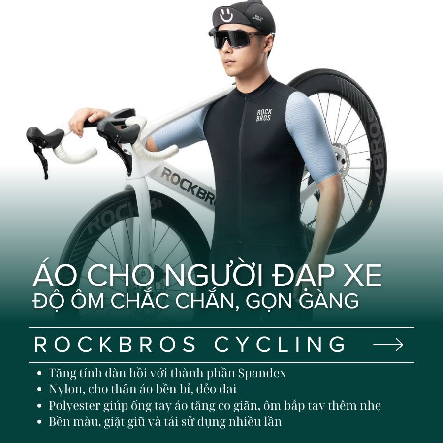 Áo ngắn tay đạp xe nam nữ Rockbros YDDX002/YDDX001