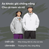 Áo gió chống nắng một lớp nam nữ Amido 62501