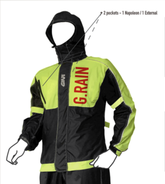 Áo mưa bộ moto Givi GRA01.AX G-Rain