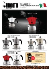 Bình đựng cà phê Moka Induction BCM-4922 màu đỏ bắt mắt