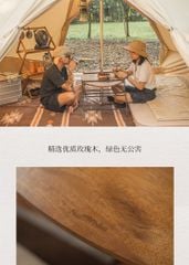 Bàn gỗ ngoài trời Naturehike NH20JJ018 bằng gỗ trắc dùng với lều Glamping