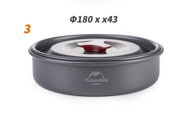 Bộ nồi nhôm mang đi cắm trại Naturehike NH15T203-G