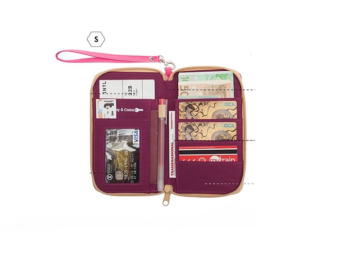 Túi đựng passport vé máy bay Msquare M0581