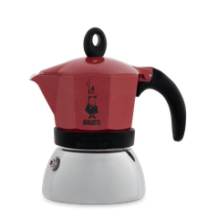 Bình đựng cà phê Moka Induction BCM-4922 màu đỏ bắt mắt