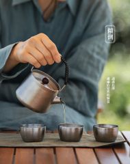 Bộ ấm trà Titanium cắm trại Naturehike NH20CJ007 - Ly trà NH20CJ022