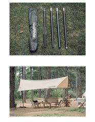 Cọc chống tăng có giá treo đèn NH20PJ040 và Naturehike NH20PJ048
