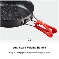 Chảo chống dính cắm trại Alocs CW-PF01 siêu bền