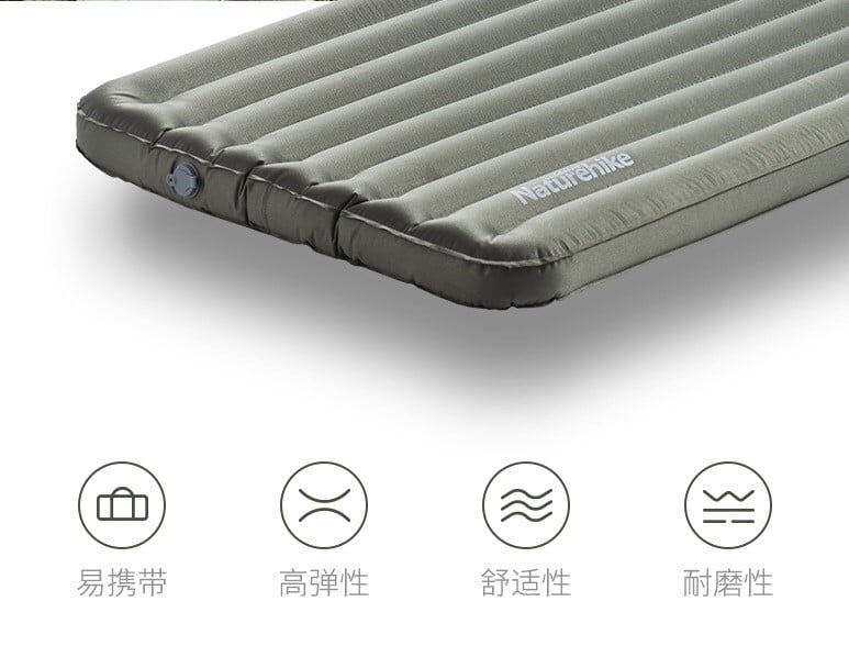 Đệm bơm hơi đơn đôi Naturehike NH20FCD12 có tựa gối ngoài trời