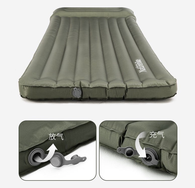 Đệm bơm hơi đơn đôi Naturehike NH20FCD12 có tựa gối ngoài trời