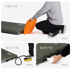Đệm bơm hơi đơn đôi Naturehike NH20FCD12 có tựa gối ngoài trời