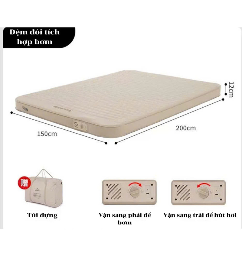 Đệm hơi cao cấp Naturehike Glamping CNK2300WS011