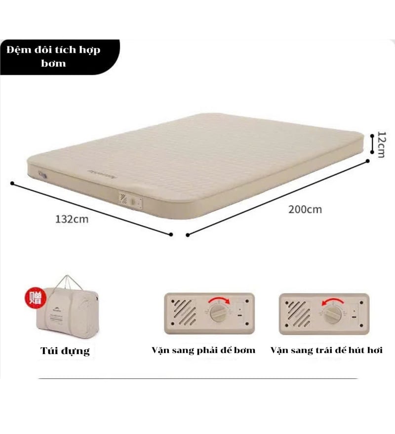 Đệm hơi cao cấp Naturehike Glamping CNK2300WS011