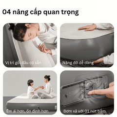 Đệm hơi dã ngoại kèm gối Naturehike Glamping CNK2450WS040