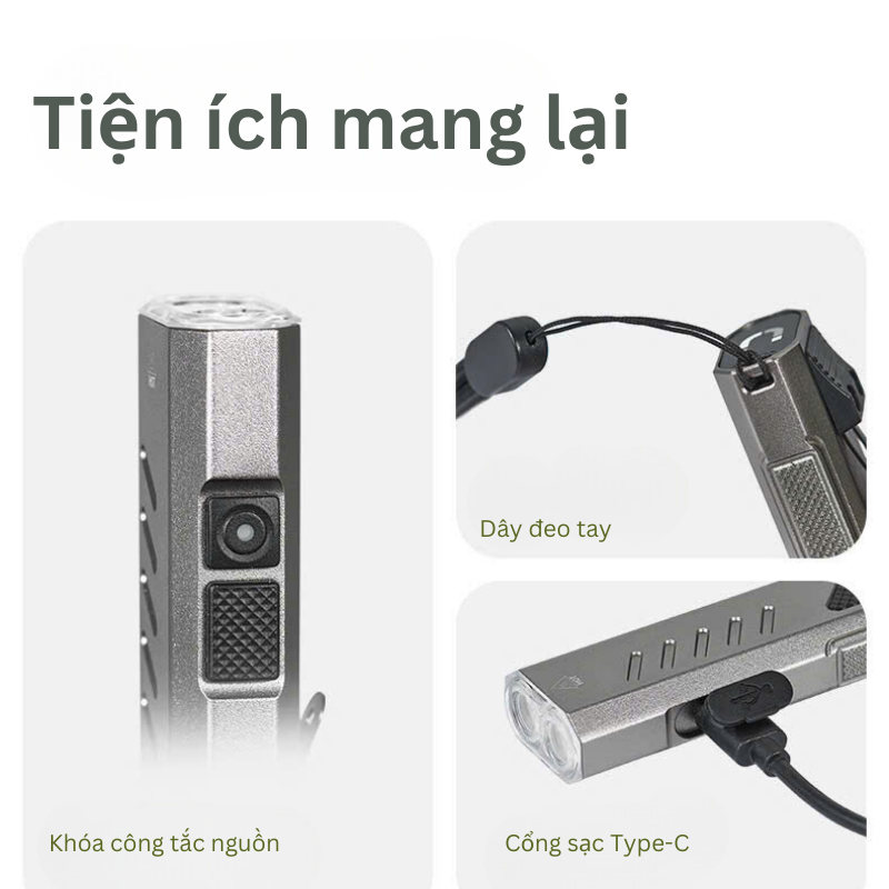 Đèn pin cầm tay mini cá nhân Naturehike CNK2450ZM016