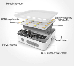 Đèn vuông treo lều Moon Light Naturehike NH18Y001-A và NH18Y001-D