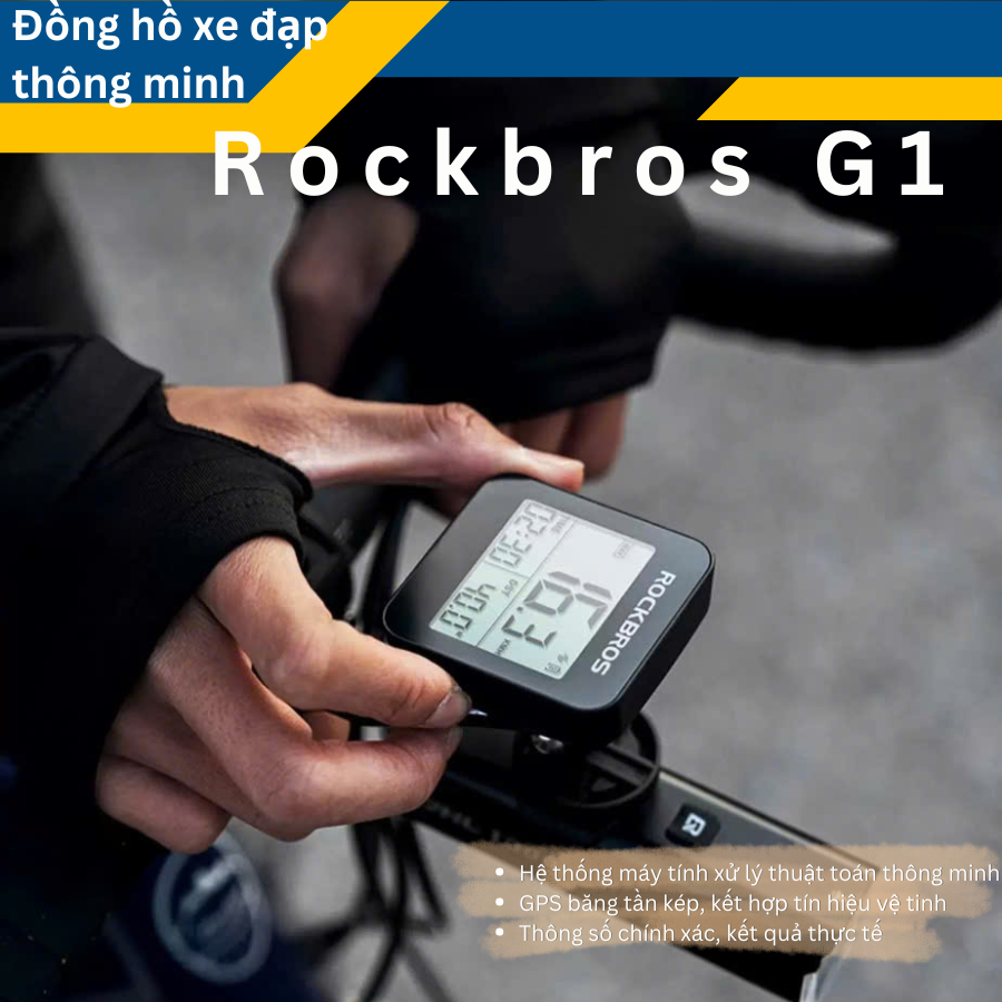 Đồng hồ đo tốc độ xe đạp Rockbros G1