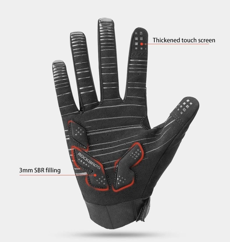 Găng tay đạp xe mùa đông Rockbros S208BK