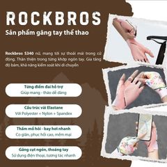 Găng tay nữ đạp xe thời trang Rockbros S340-2
