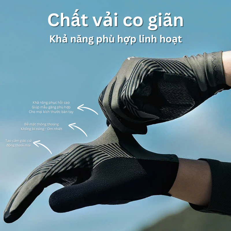 Găng tay xe đạp siêu thoáng Rockbros 16110006