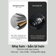 Gậy leo núi Carbon + hợp kim nhôm Naturehike CNK2450DS017