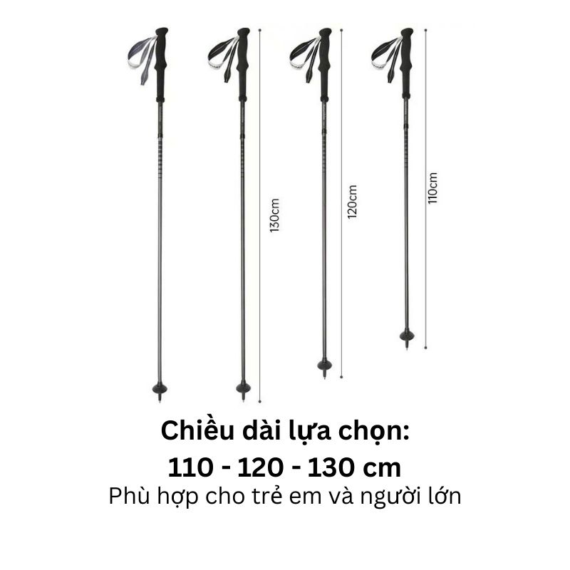 Gậy leo núi Carbon + hợp kim nhôm Naturehike CNK2450DS017