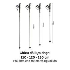 Gậy leo núi Carbon + hợp kim nhôm Naturehike CNK2450DS017