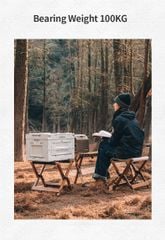 Ghế gỗ gấp ngoài trời Naturehike NH20JJ014 khung gỗ tự nhiên
