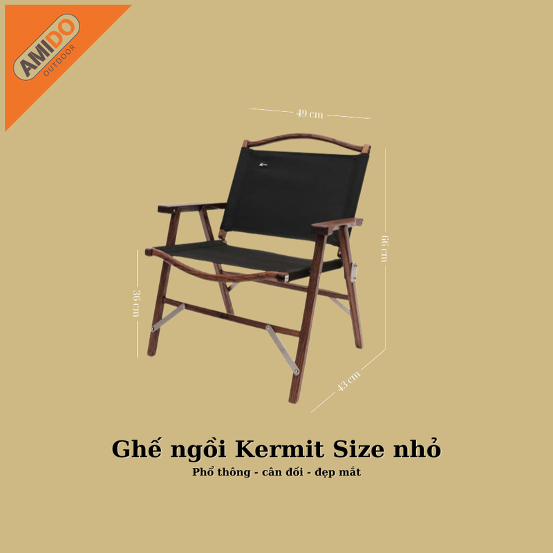 Ghế Kermit khung gỗ cao cấp Amido AM24VN2805