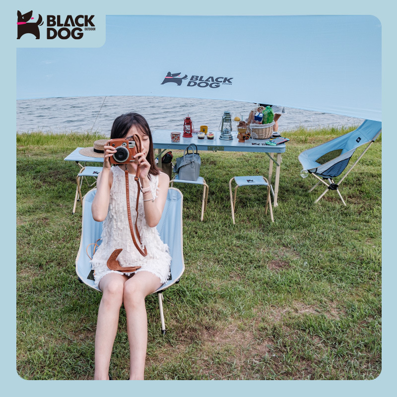 Ghế ngồi cắm trại câu cá Blackdog BD-YLY001 có tựa lưng