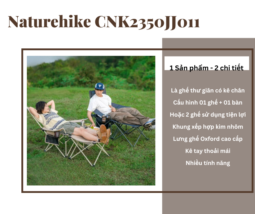 Ghế ngồi cắm trại đa năng Naturehike CNK2350JJ011