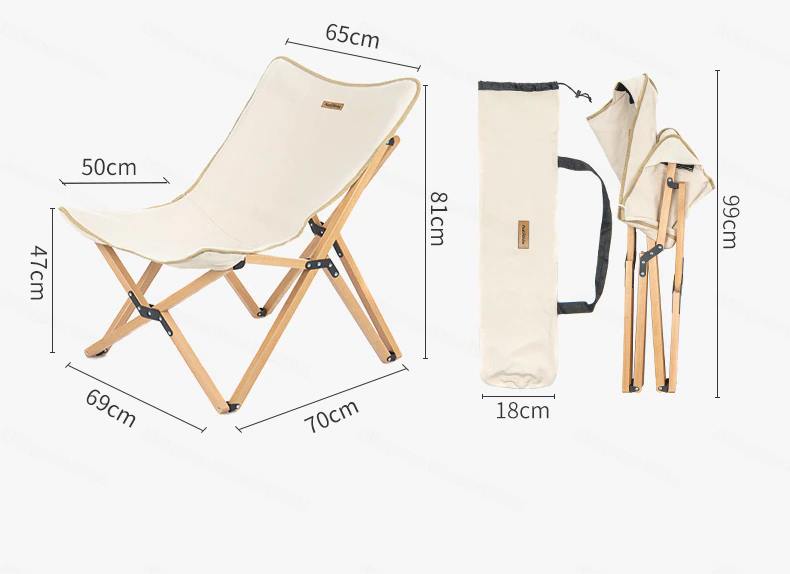 Ghế ngồi Glamping Naturehike NH19JJ008 thư giãn