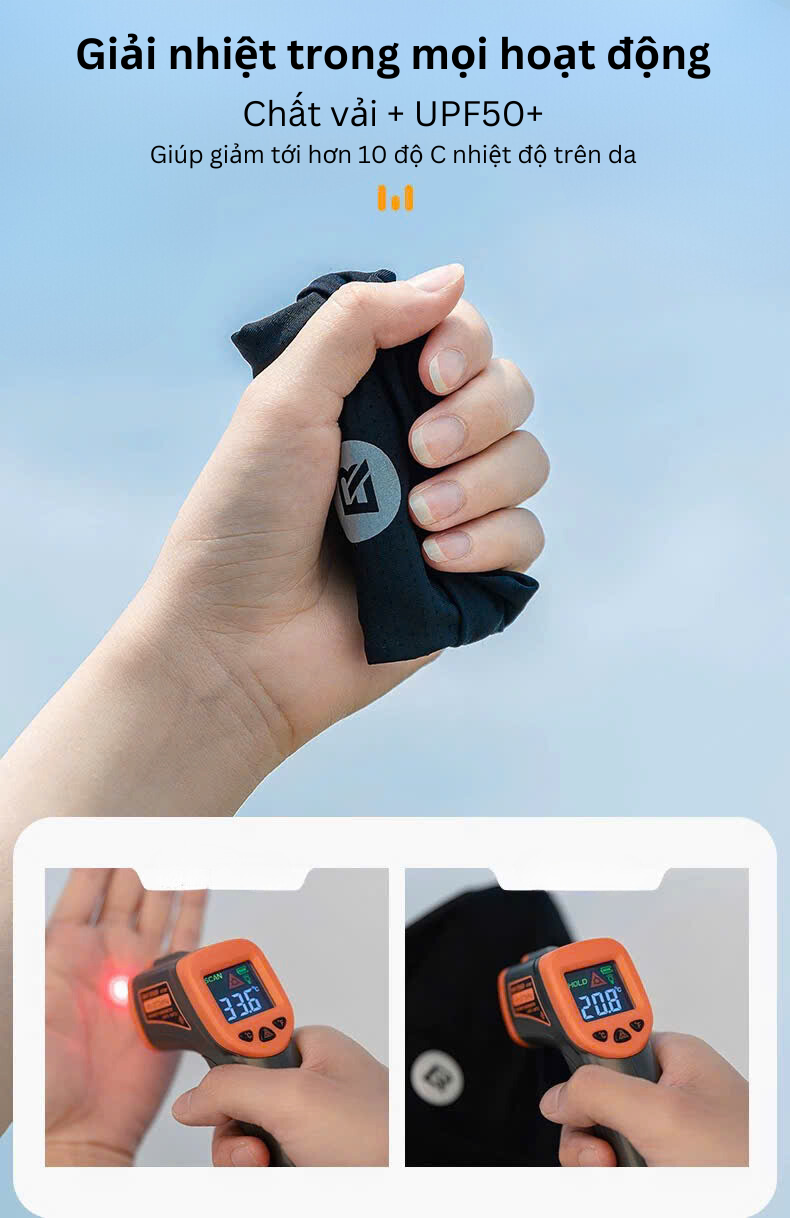 Lót mũ bảo hiểm vải lạnh - thoáng khí Rockbros YPP074
