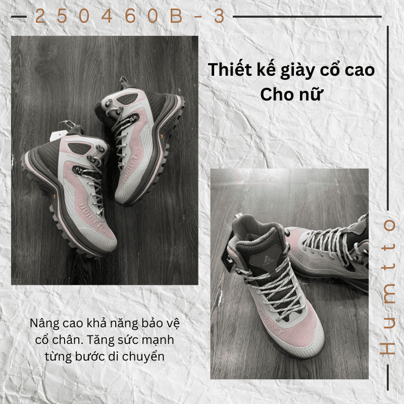 Giày nữ leo núi cổ cao Humtto 250460B