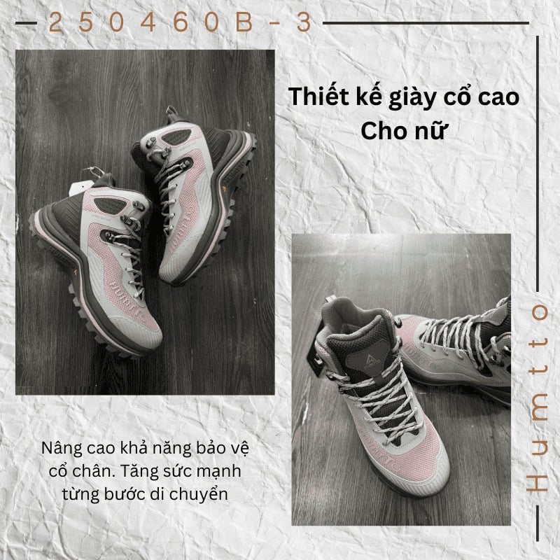 Giày nữ leo núi cổ cao Humtto 250460B