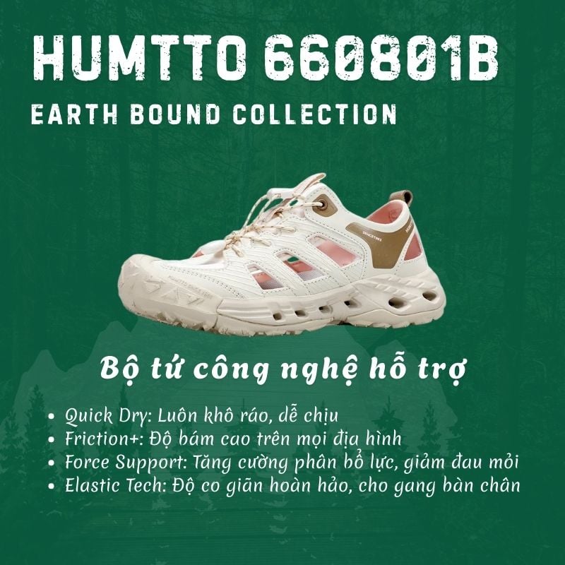 Sandal đi bộ đi nước mùa hè Humtto 660801B nữ