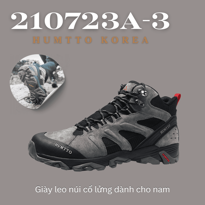 Giày leo núi việt dã nam Humtto 210723A-3 (Cổ lửng)