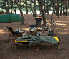 Giường xếp cắm trại vân gỗ Naturehike NH19X003-C kiêm ghế băng