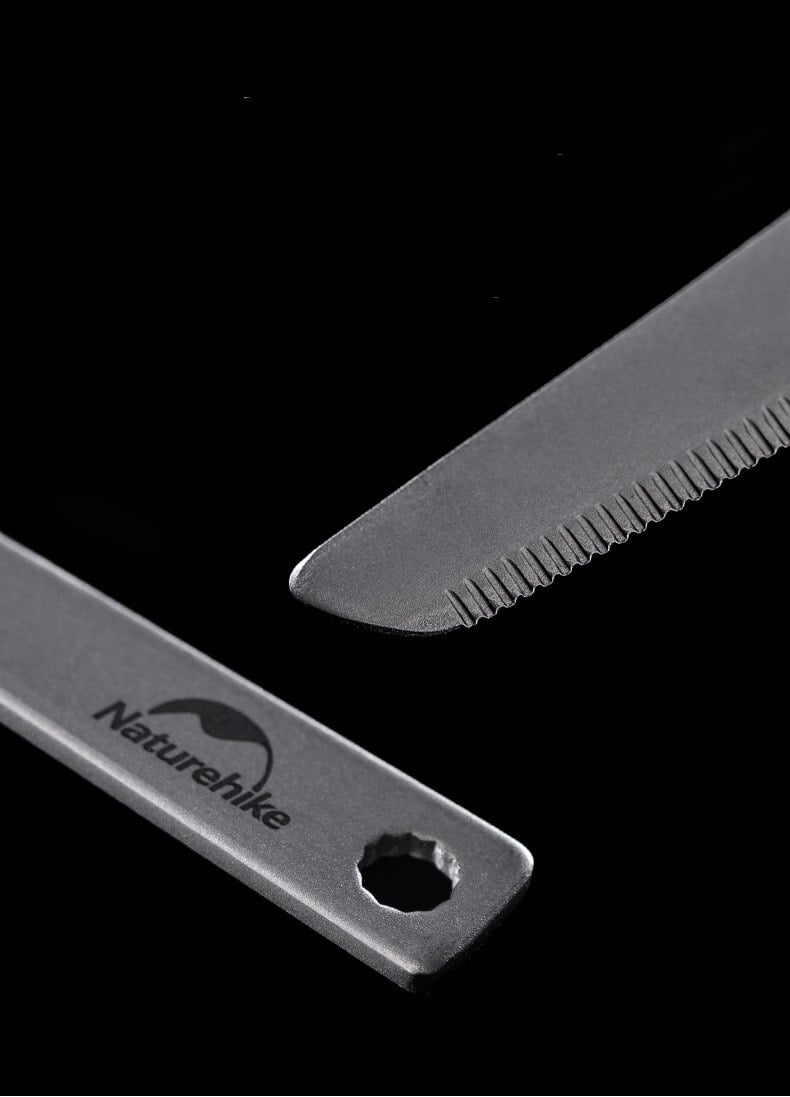 Bộ Dao – Muỗng – Dĩa Titanium Naturehike NH19T011-D siêu nhẹ