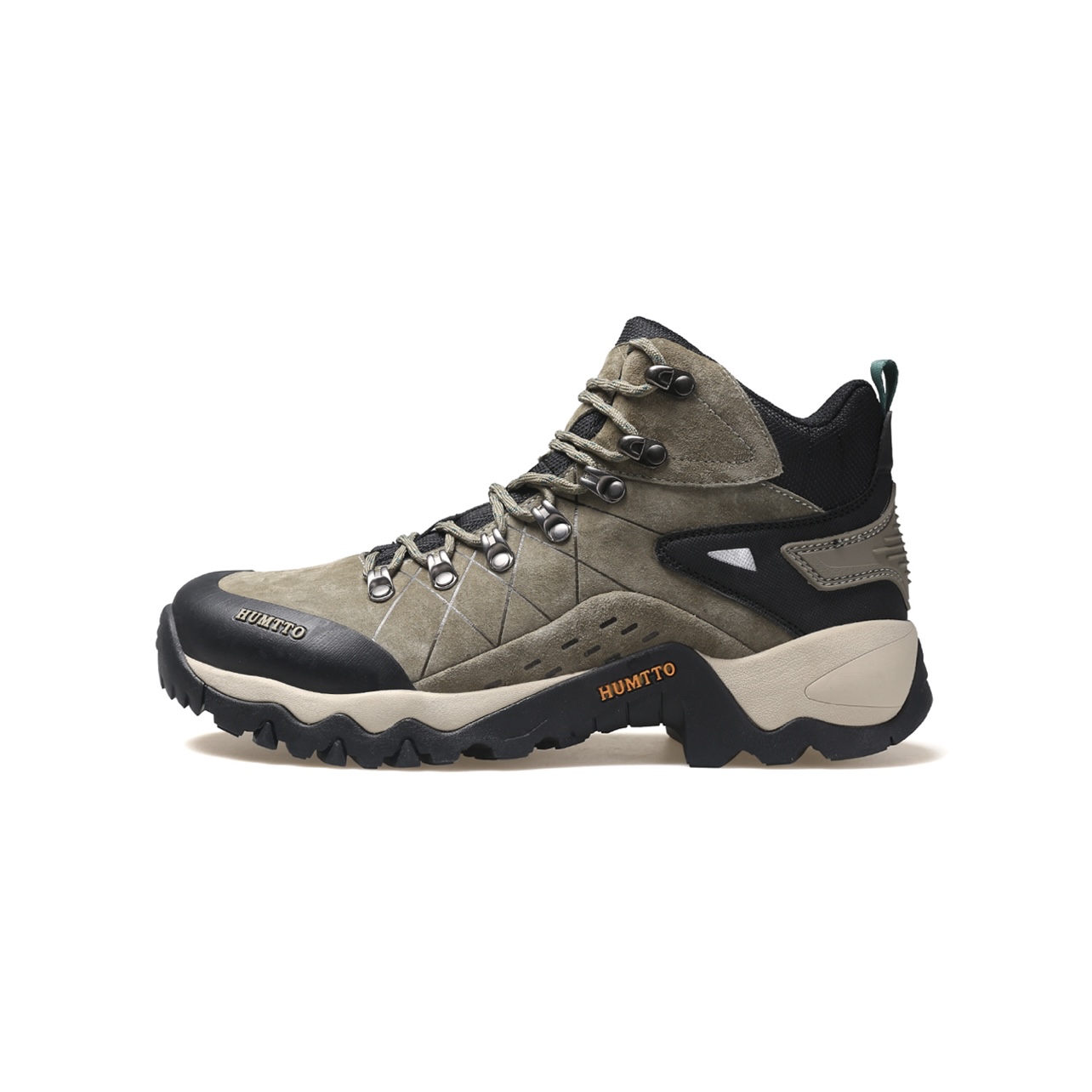 Giày đi Trekking nam Humtto 210696A-2 cao cổ (Kaki)