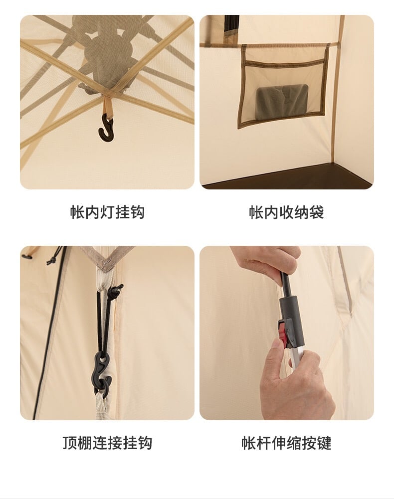 Lều Glamping tự bung Naturehike NH21ZP010