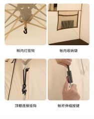 Lều Glamping tự bung Naturehike NH21ZP010