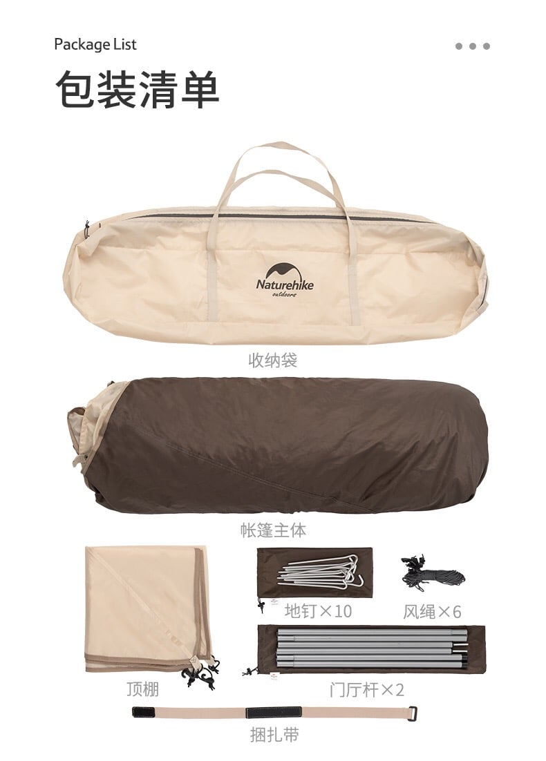 Lều Glamping tự bung Naturehike NH21ZP010
