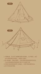Lều Mông Cổ Naturehike NH20ZP005-2 hệ Glamping