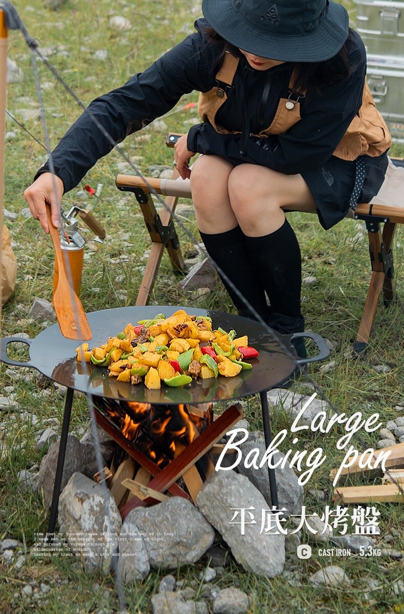 Chảo gang đa năng Naturehike NH20SK003 mang đi cắm trại