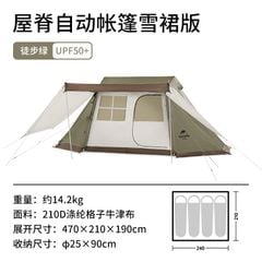 Lều 4 người Glamping Naturehike NH21ZP009-2 - Mẫu 2022